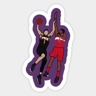 Devin Booker Dunks on Bradley Beal - Phoenix Suns Sticker